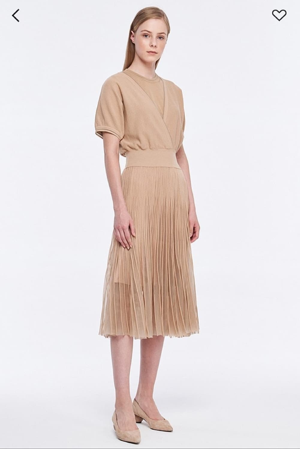 마인 번아웃 튤블록 니트 원피스 프리사이즈 상품이미지3