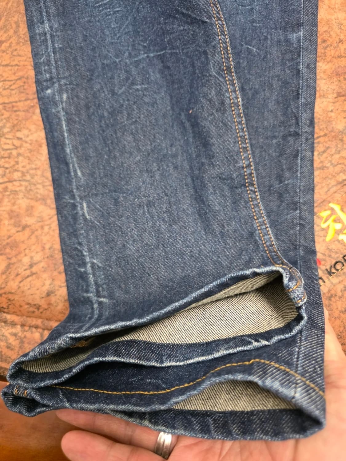 에비수 슬림 스트레이트핏 데님 팬츠 청바지 32 상품이미지8