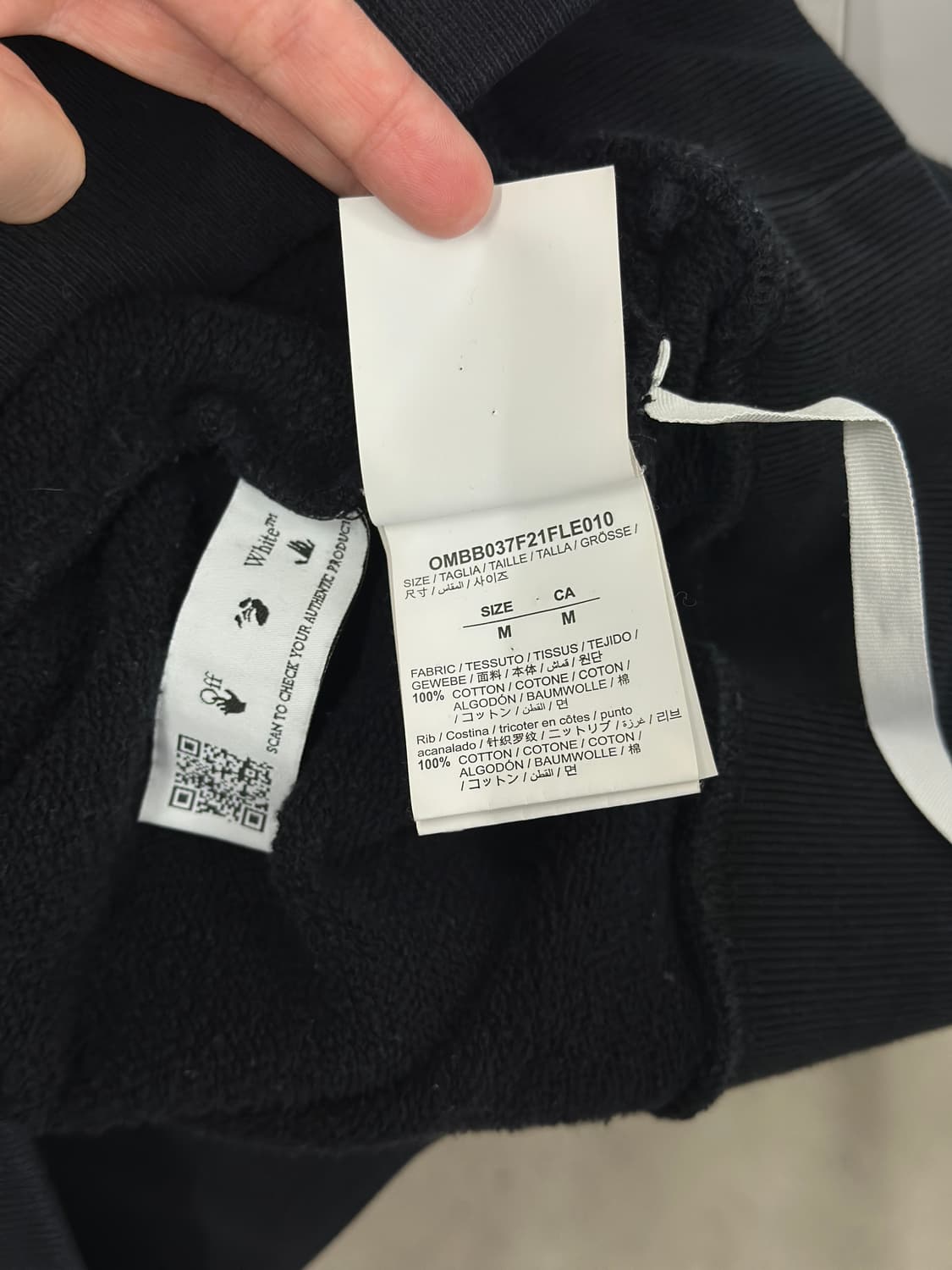 오프화이트 카라바조 블랙 애로우 후드 티셔츠  상품이미지7