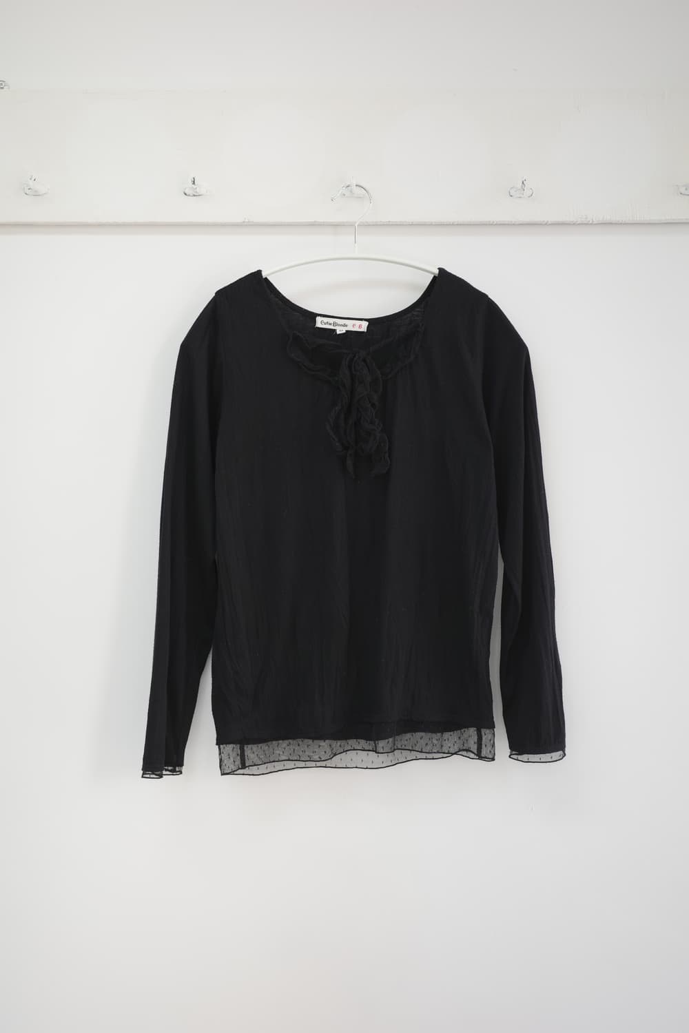 Cutie blonde black tee 상품이미지1