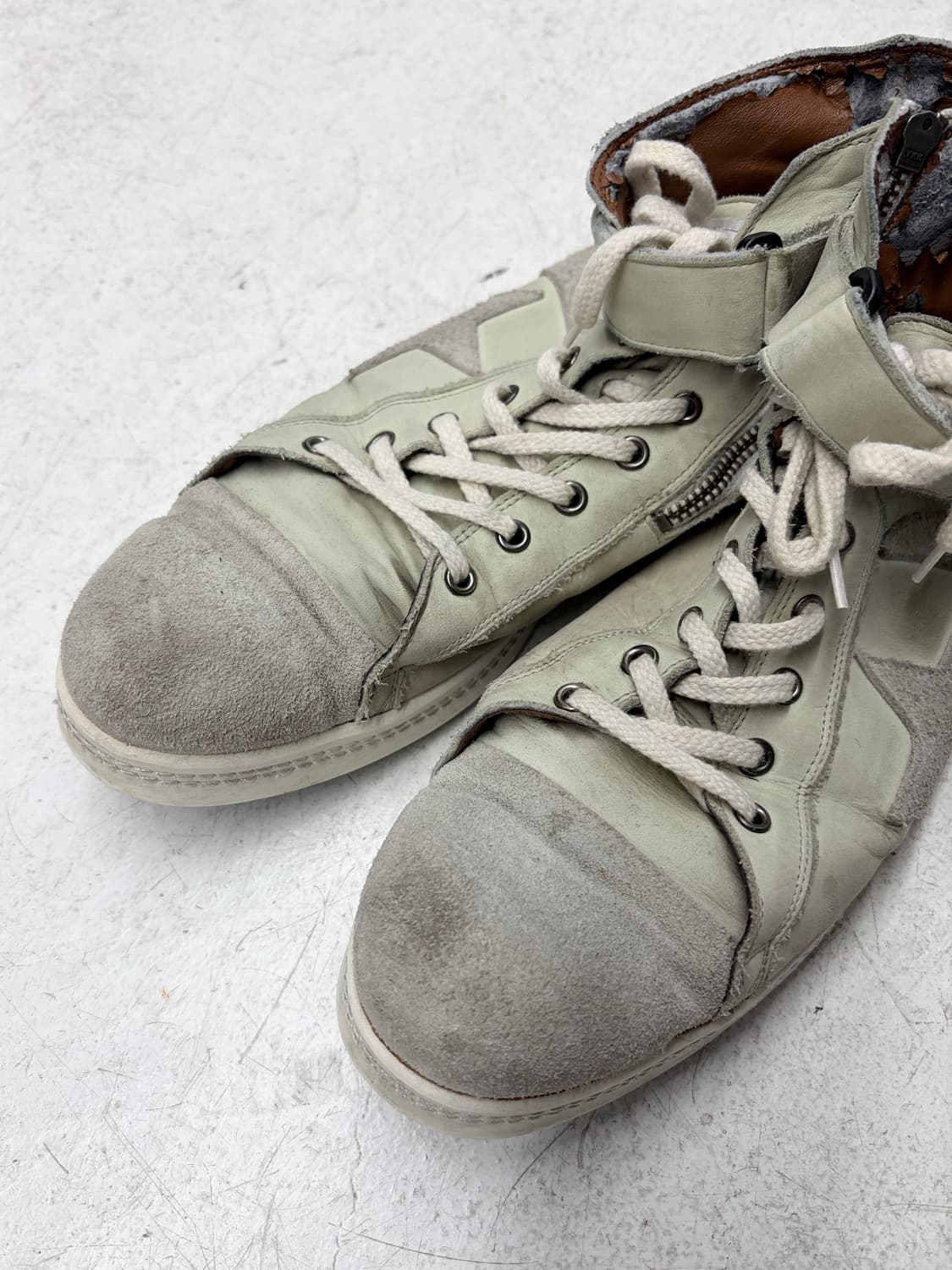 글램 벨크로 지퍼 스웨이드 슈즈 상품이미지3