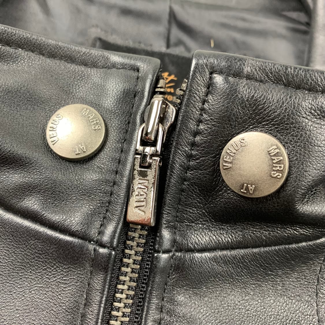 MATV 마스 엣 비너스 이태리양가죽 싱글 레더자켓 블랙 상품이미지3