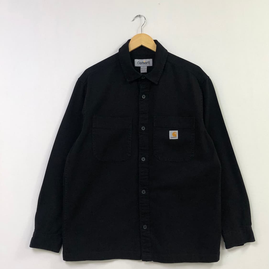 105 칼하트 블랙 헤비 워크 셔츠자켓 상품이미지2
