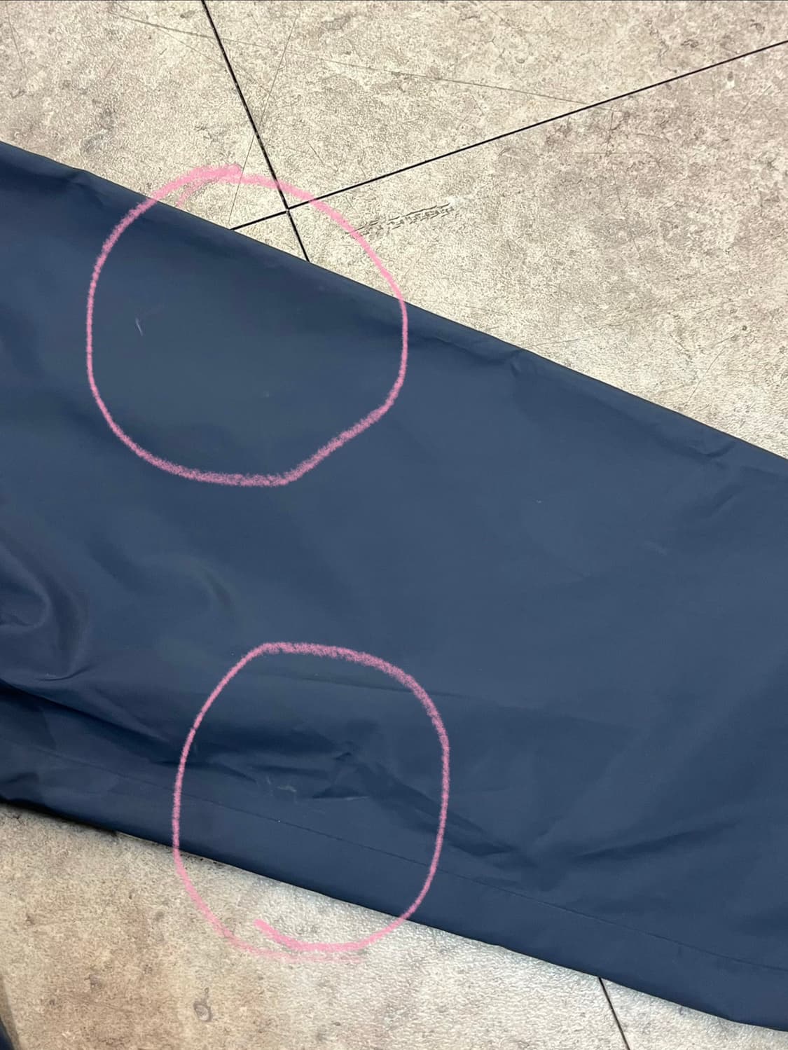 컨버스 배색 후드 바람막이 자켓 네이비 키즈 L #csz3059 상품이미지10