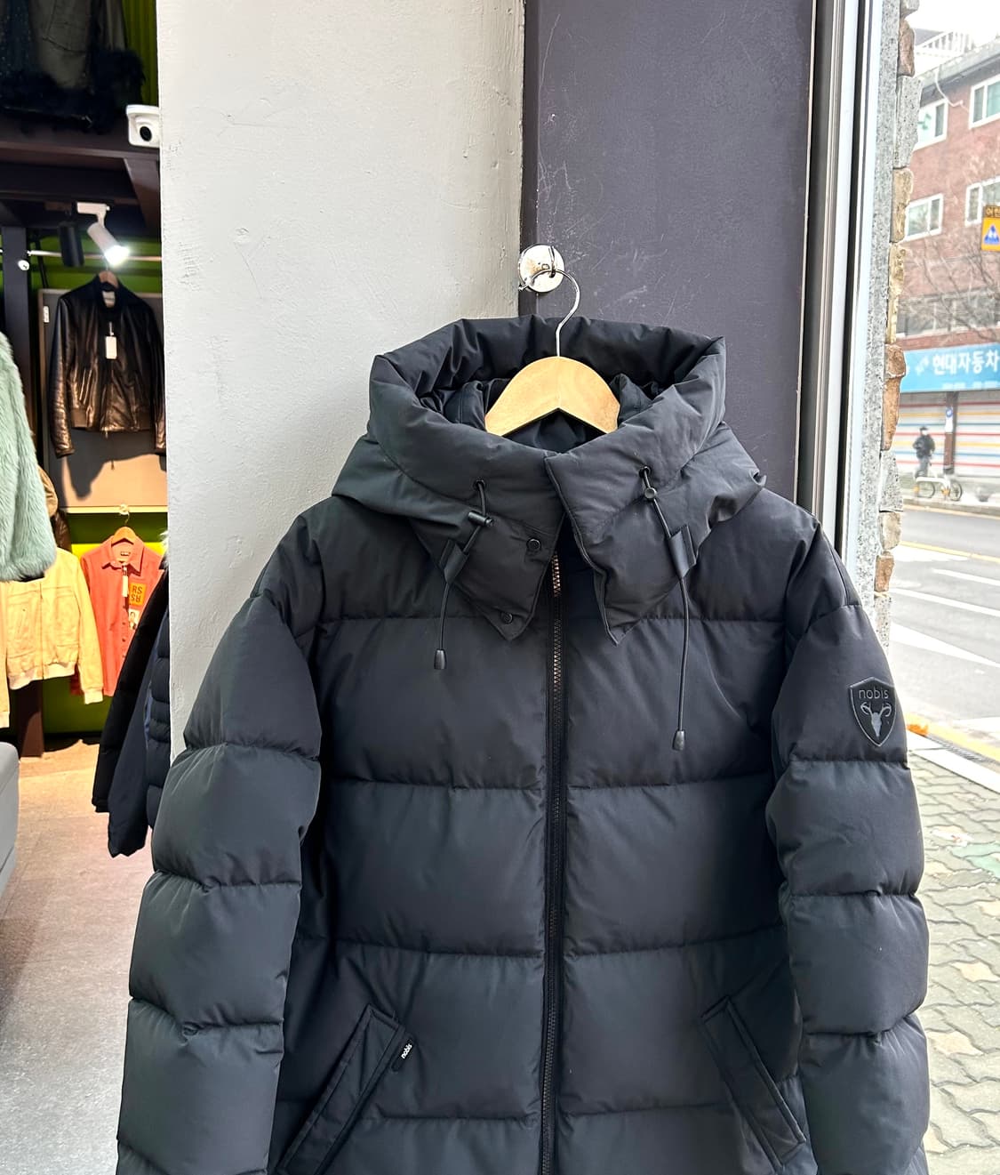 95~100/ 노비스 신형 다운 후디드 패딩점퍼 상품이미지3