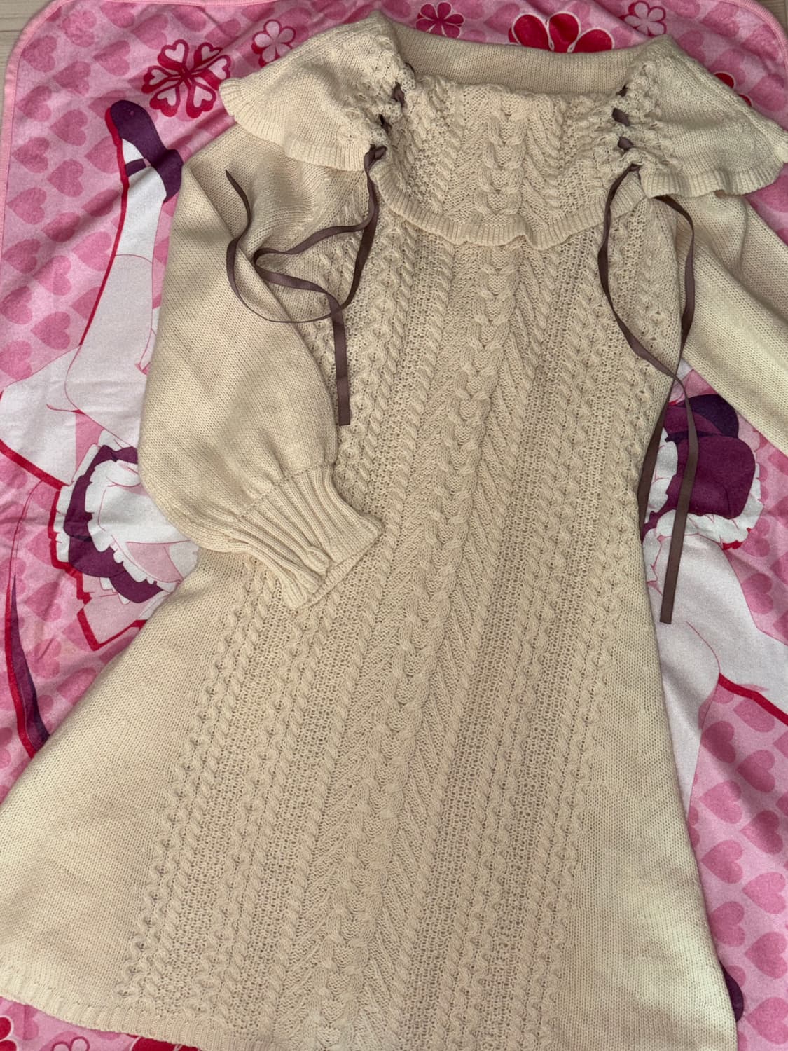 일본빈티지 엑시즈팜 라떼갸루니트원피스 상품이미지1