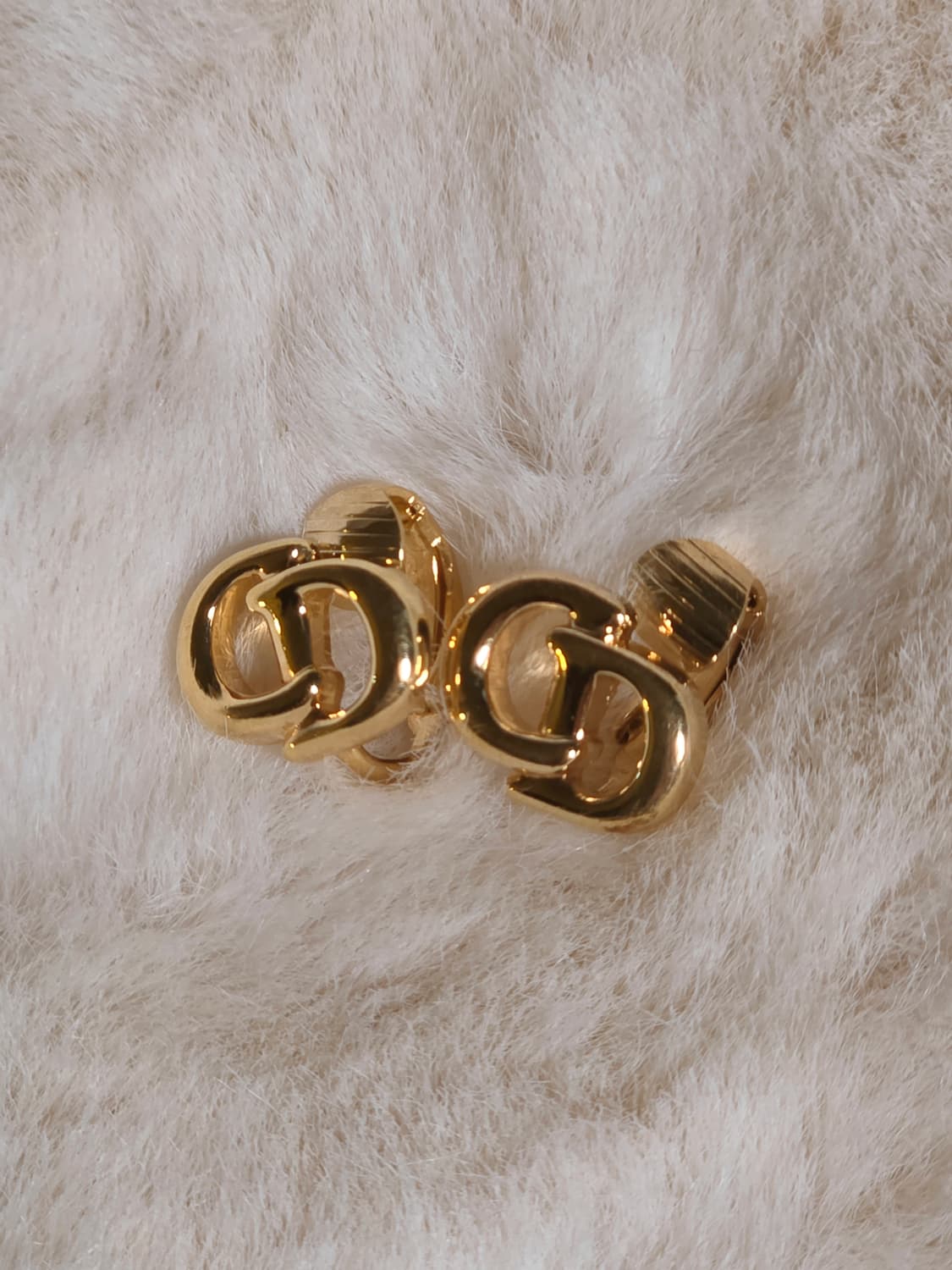 디올 cd로고 금장 클립형 귀걸이(귀찌) 상품이미지2