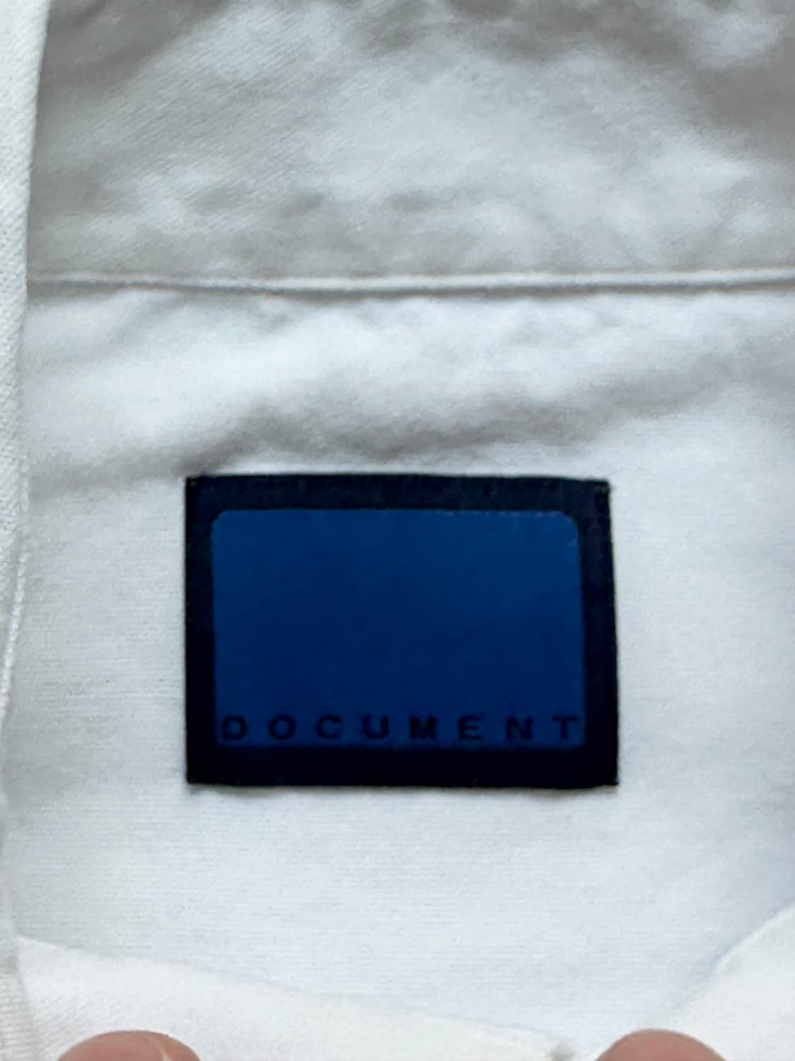 Document 화이트 헨리넥 셔츠 S 상품이미지5
