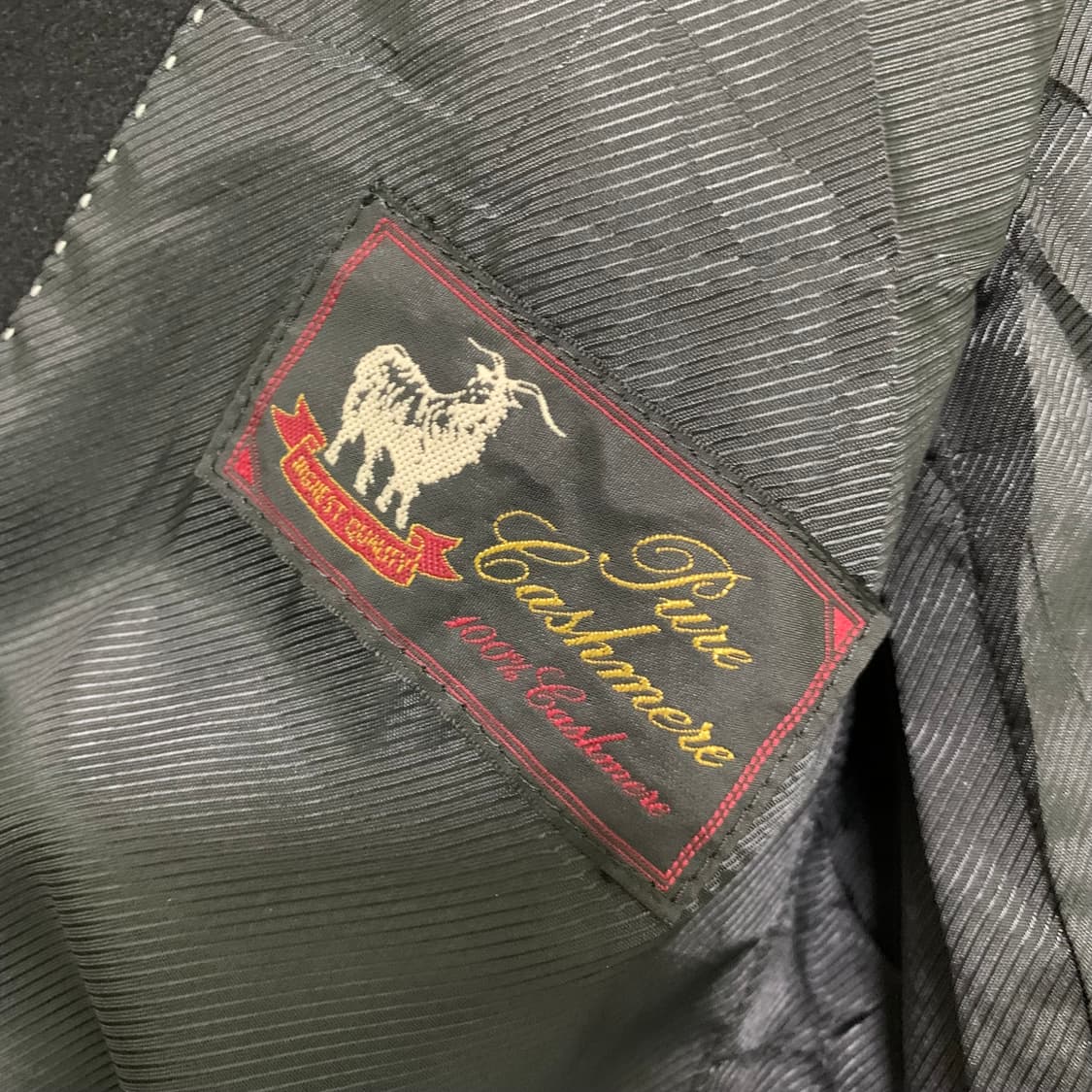 jpn 일본 빈티지 캐시미어 100% 하프 코트 블랙 M 상품이미지7