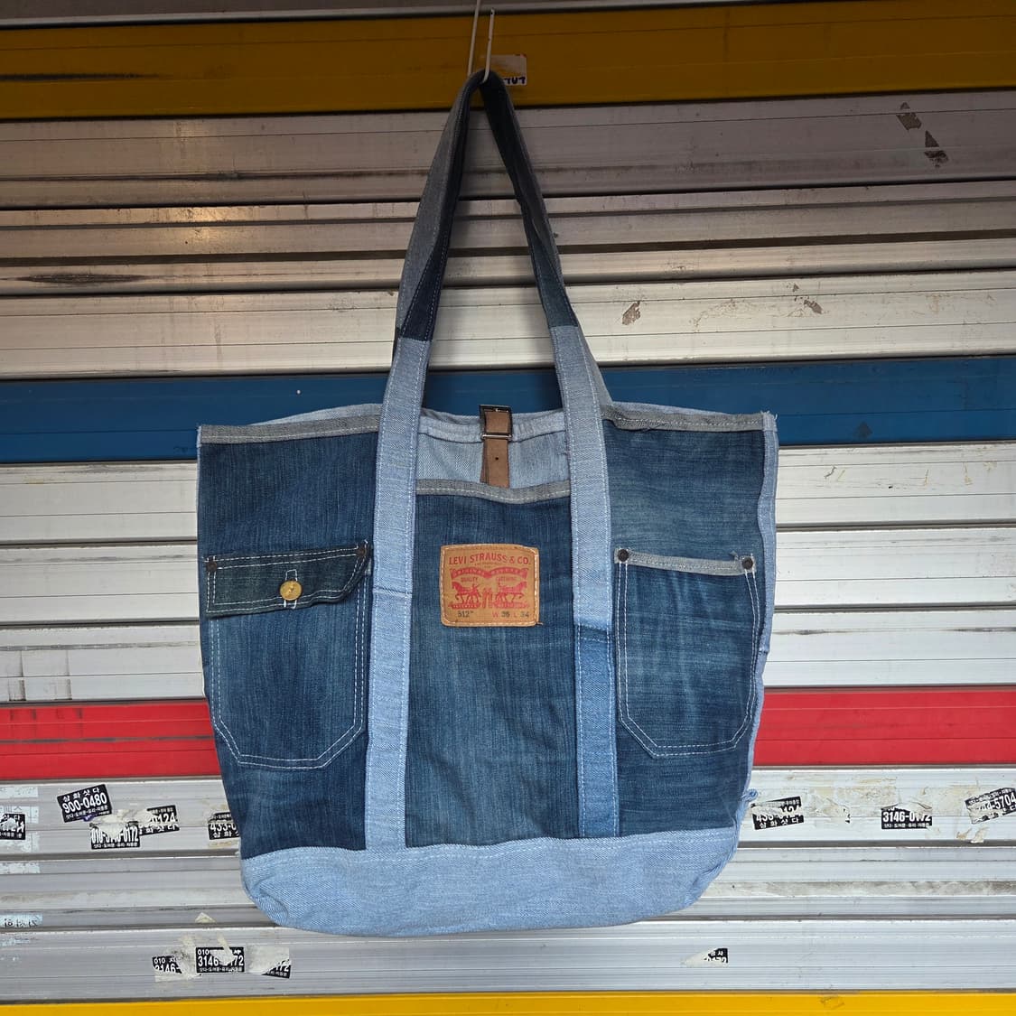 리바이스 바지 리사이클링 토트백 상품이미지5