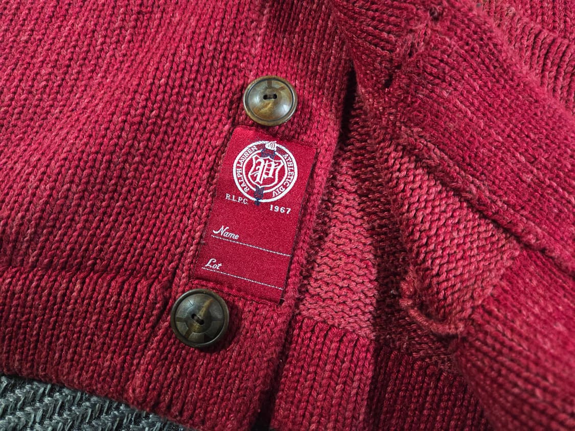 폴로 랄프로렌 엘보패치 숄카라 레터맨 가디건 상품이미지6