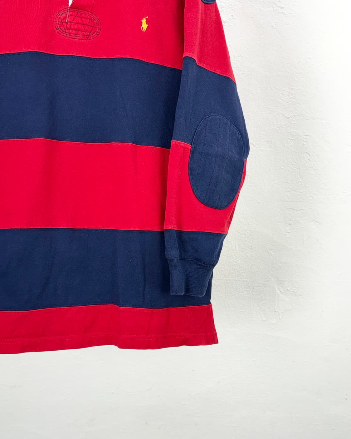 폴로 랄프로렌 엘보 패치 스트라이프 포니 럭비 셔츠 상품이미지5