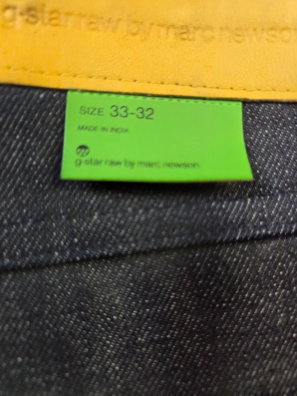 G-STAR 청바지 셀비지 데님 블랙진(W33/L32) 상품이미지6