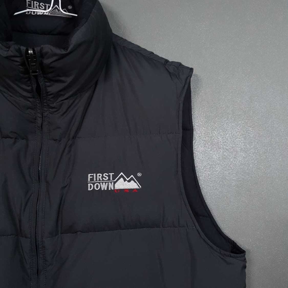 실측 2XL) 퍼스트다운 양면 리버서블 다운 조끼 패딩 베스트 검회 상품이미지3