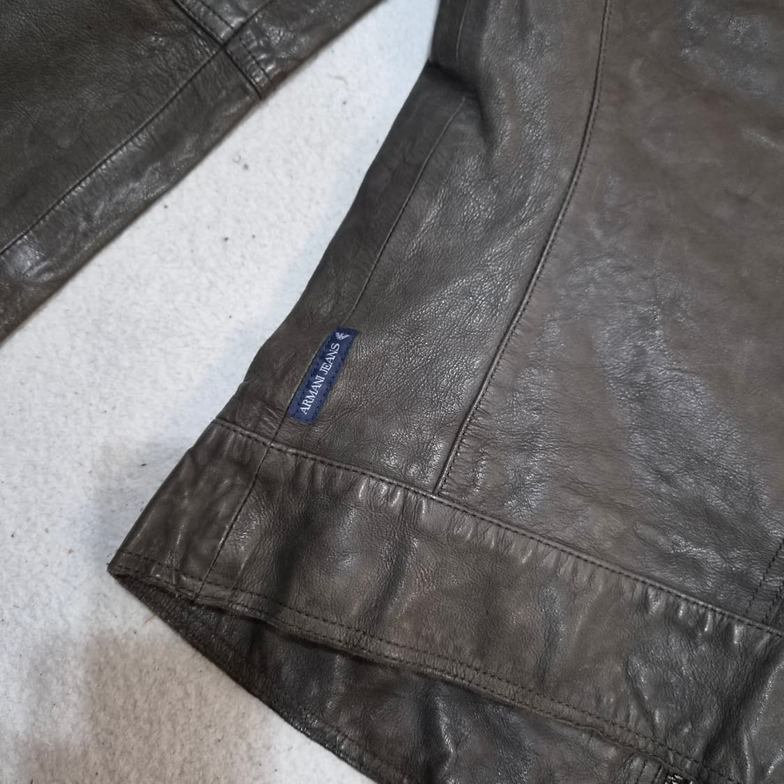 아르마니진 가죽자켓M 상품이미지9