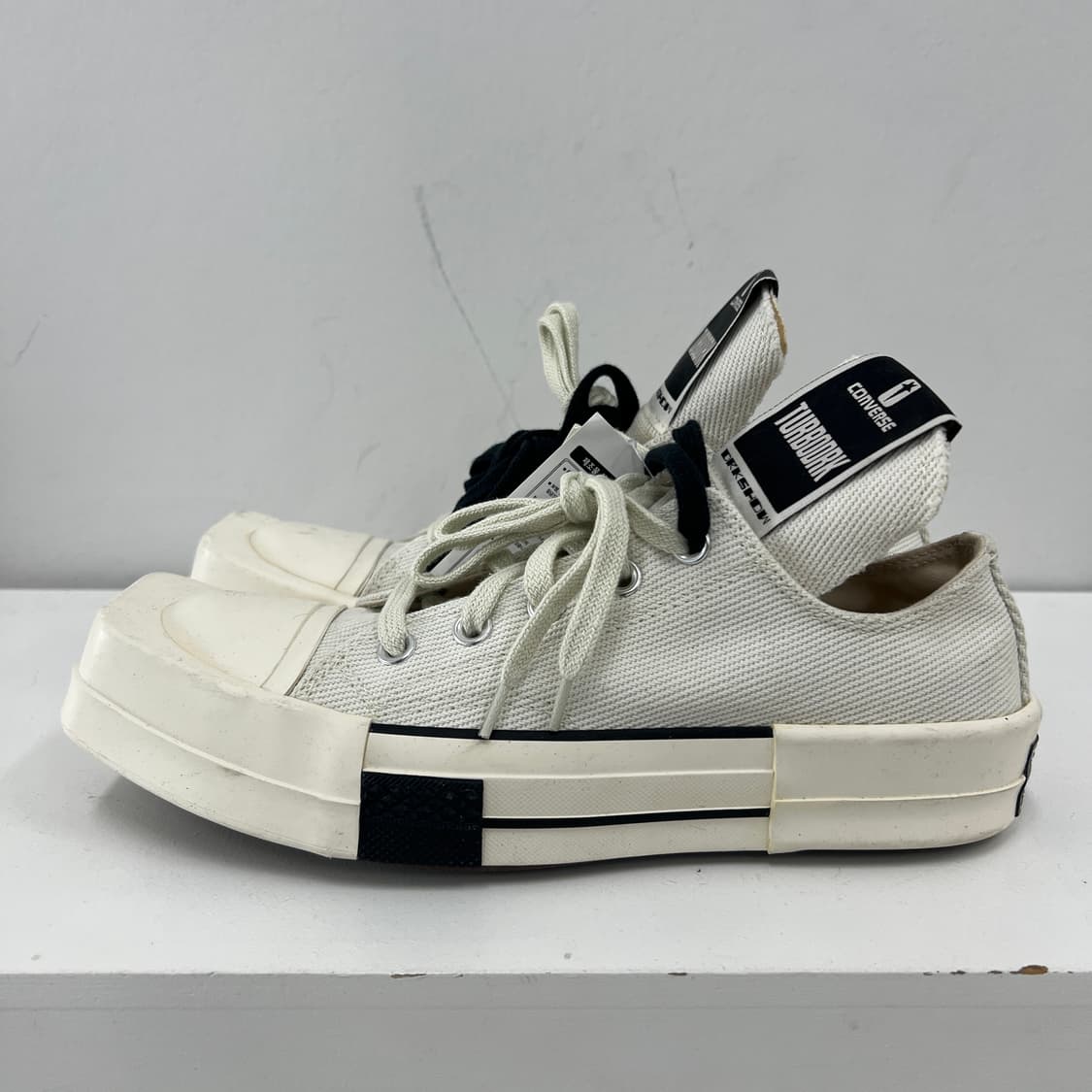 컨버스 x 릭오웬스 다크쉐도우 터보다크 척 70 로우 38 상품이미지5