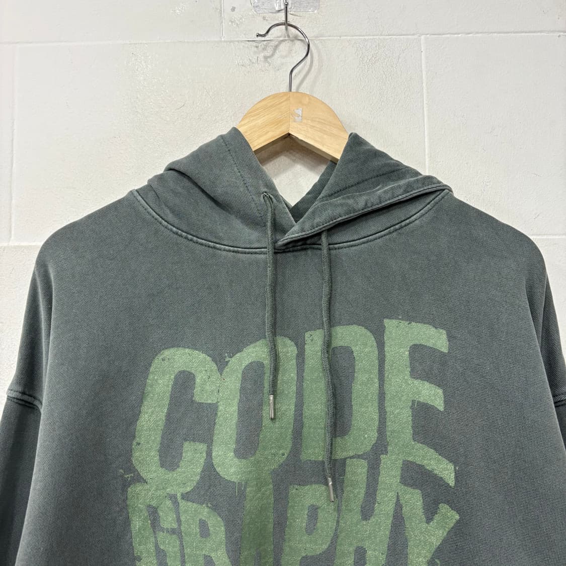 코드그래피 피그먼트 빈티지 후드티 상품이미지2