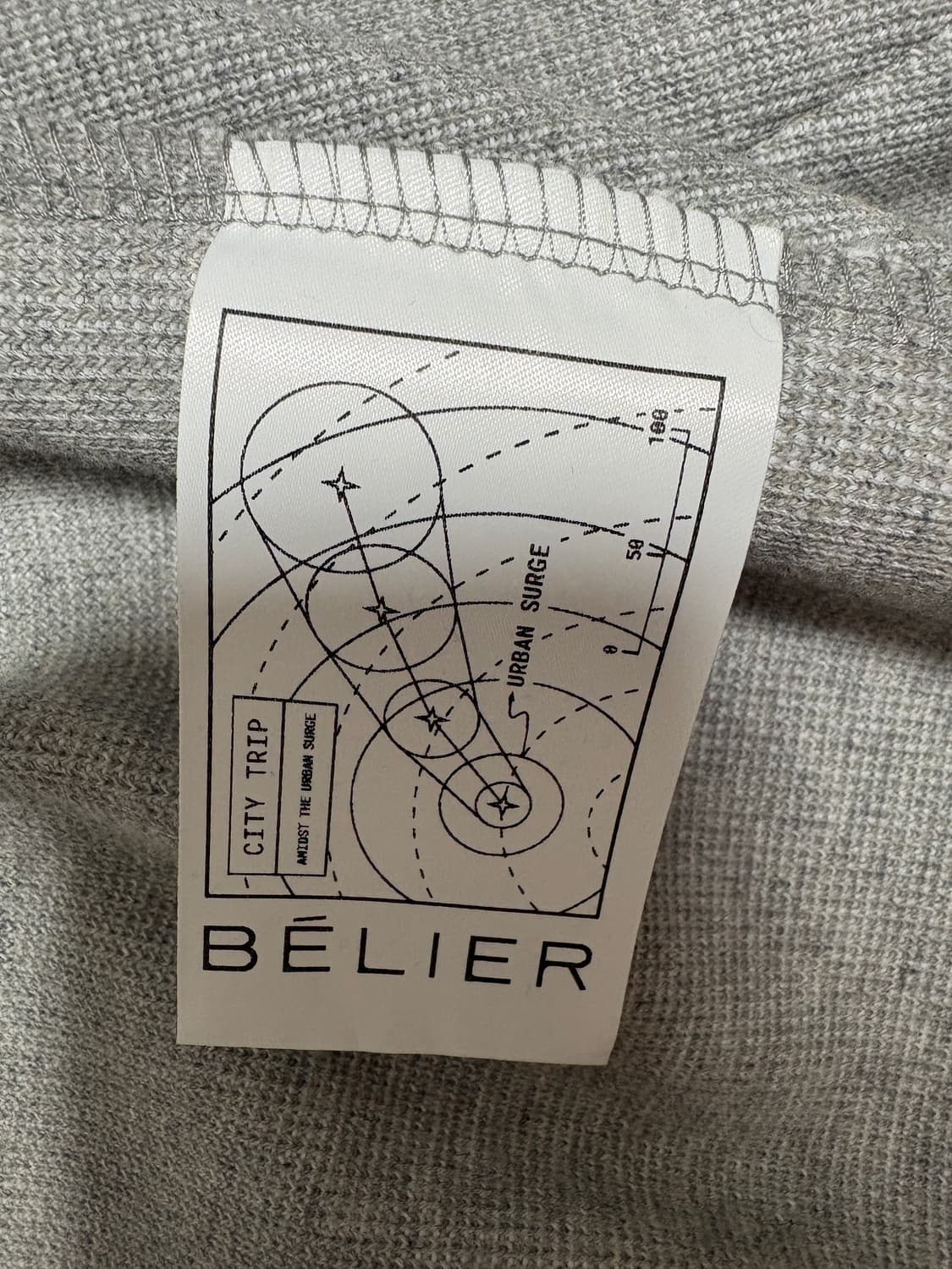 벨리에 크롭 후드 집업 (후디 집업) 그레이 04 사이즈 팝니다 상품이미지4