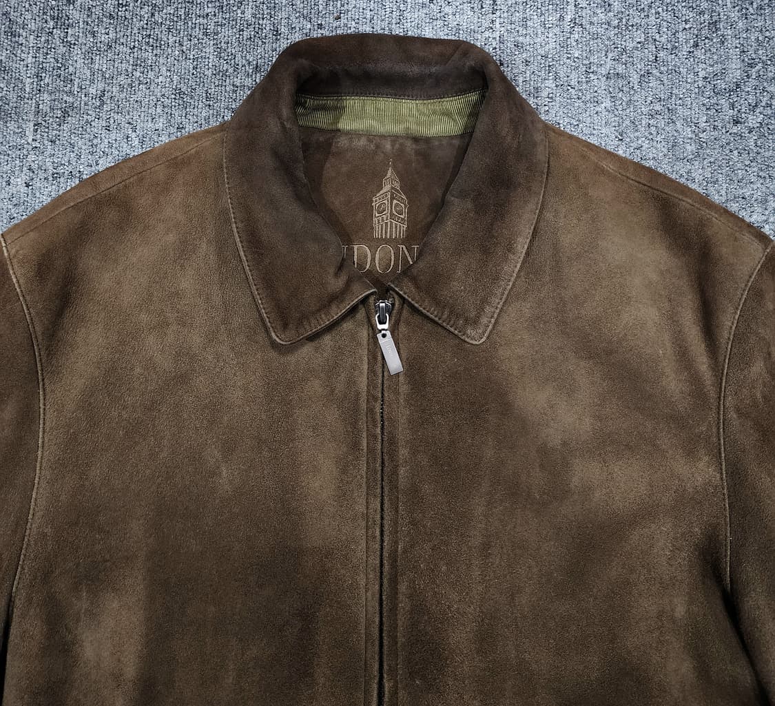 런던포그 산양가죽 스웨이드 빈티지 집업 자켓 100 상품이미지4