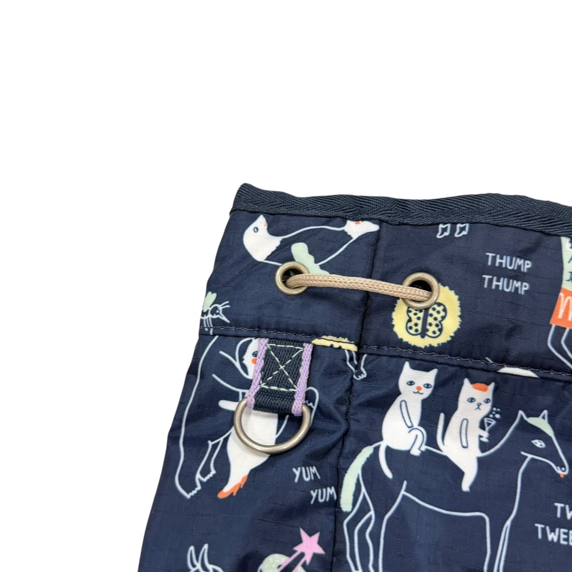 레스포삭 Y2K 동물패턴 포켓 복조리 백팩 크로스백 세트 상품이미지4