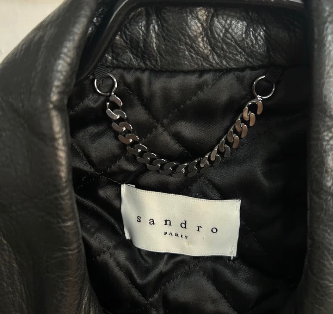 산드로옴므 라이더 가죽자켓 상품이미지5