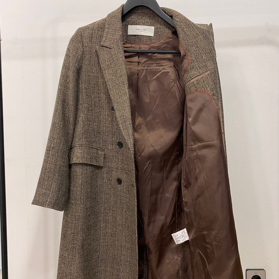 세루티1881 패턴 더블 울 코트 상품이미지6