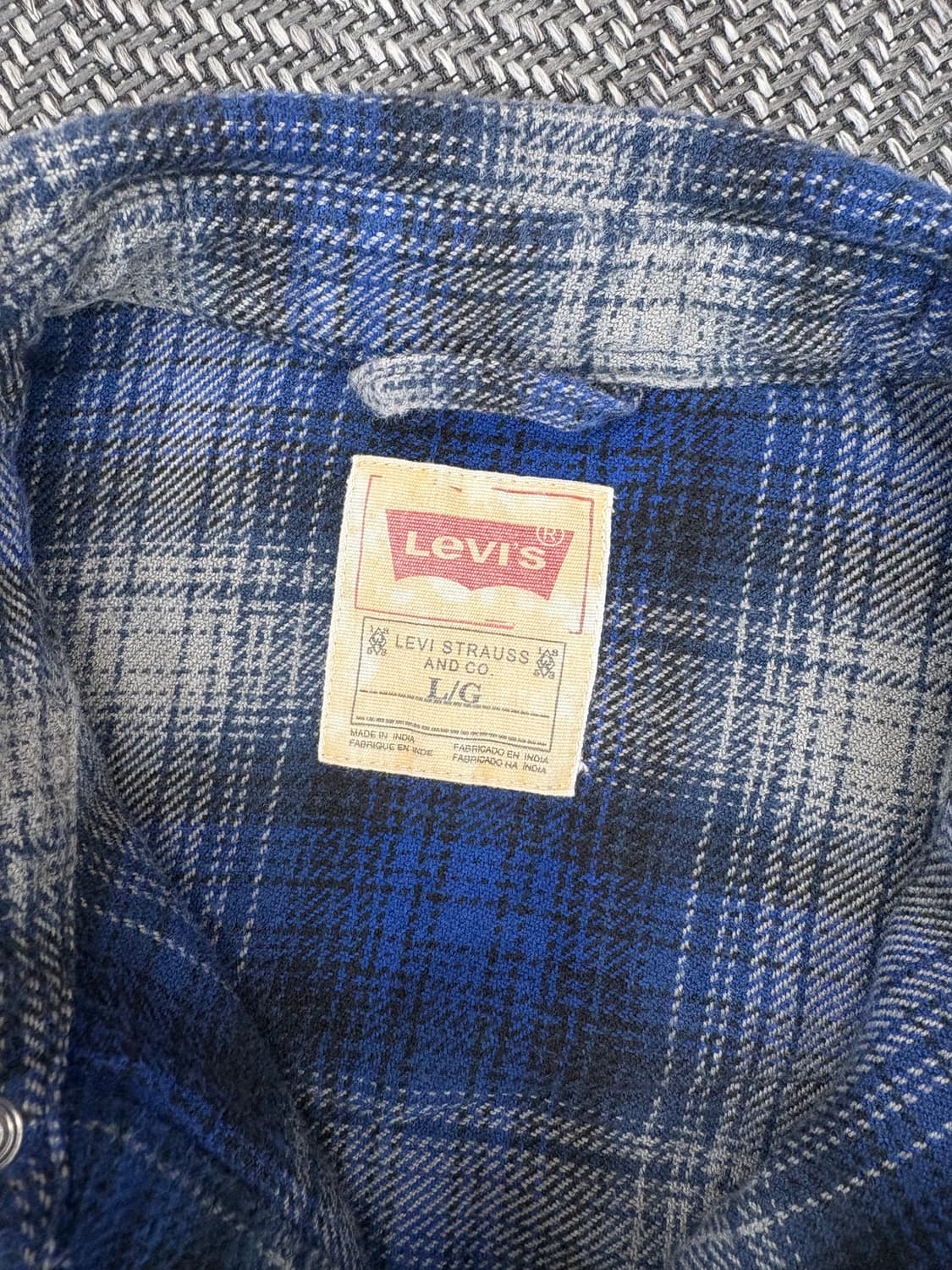 리바이스 체크 셔츠 상품이미지4