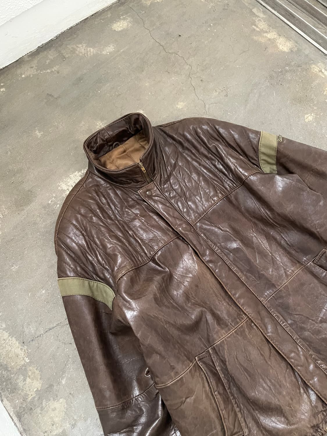 90s Italy Made 하이넥 밀리터리 디테일 카코트 상품이미지3