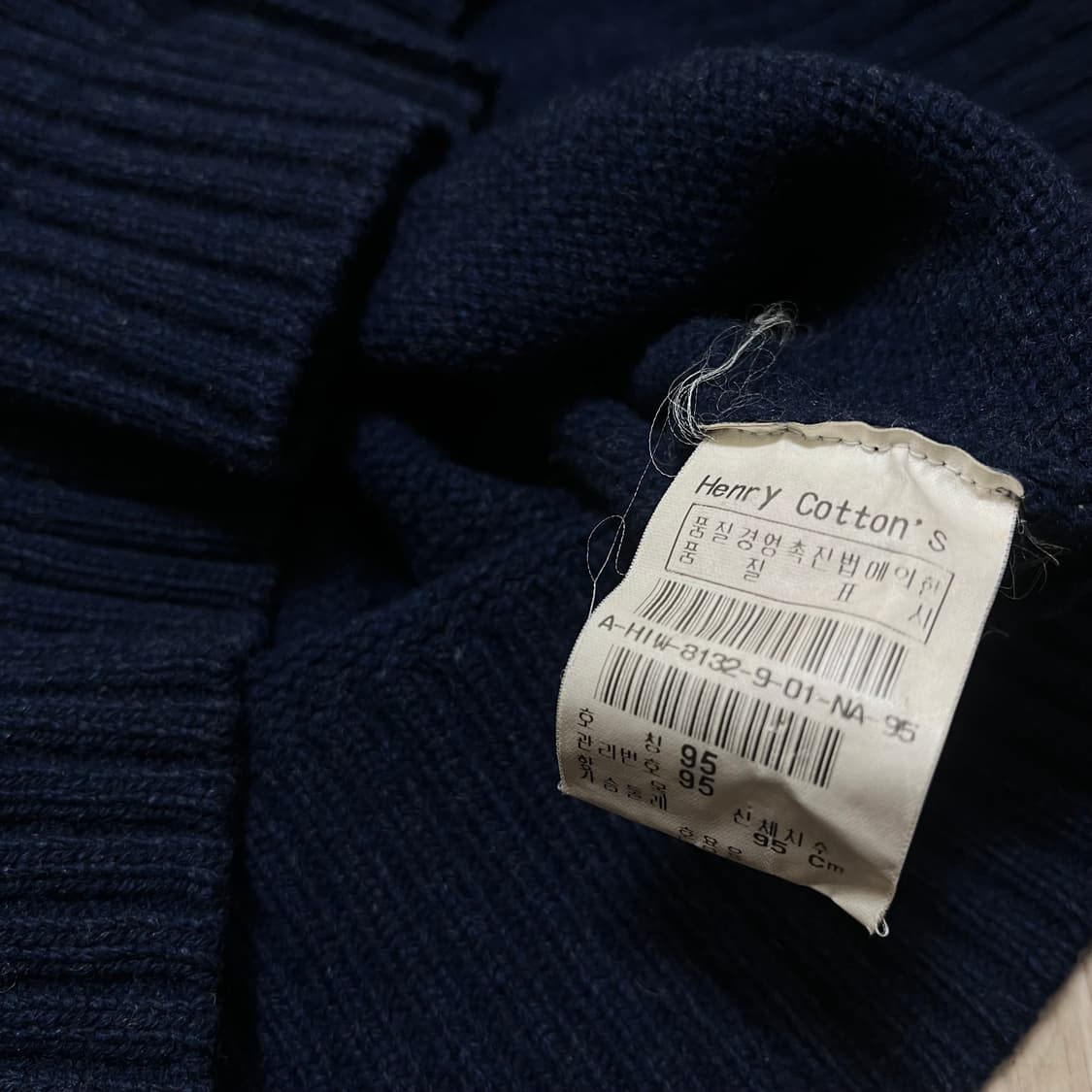 Henry Cottons 자수로고 브이넥 니트 스웨터 M/95 상품이미지8