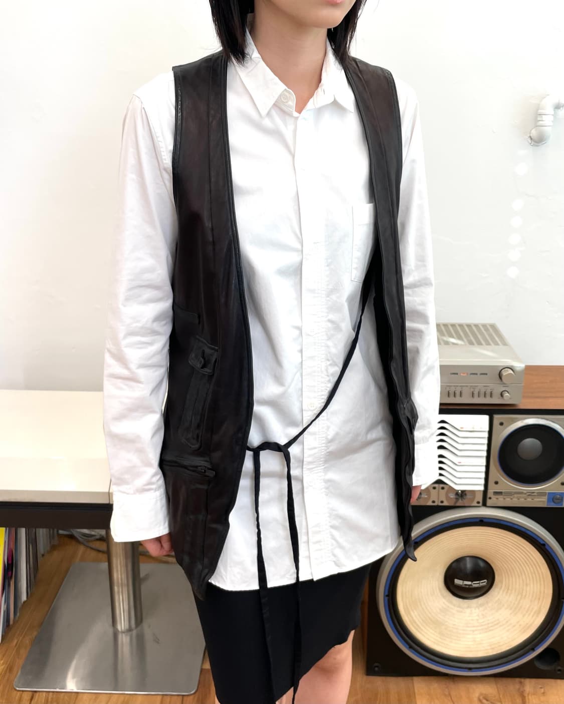 [2] 블랙바렛 닐바렛 레더 베스트 상품이미지5