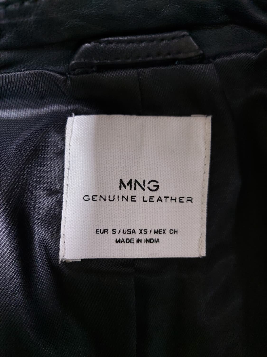 망고 (MNG) 양가죽 라이더 자켓 (S)85 상품이미지6
