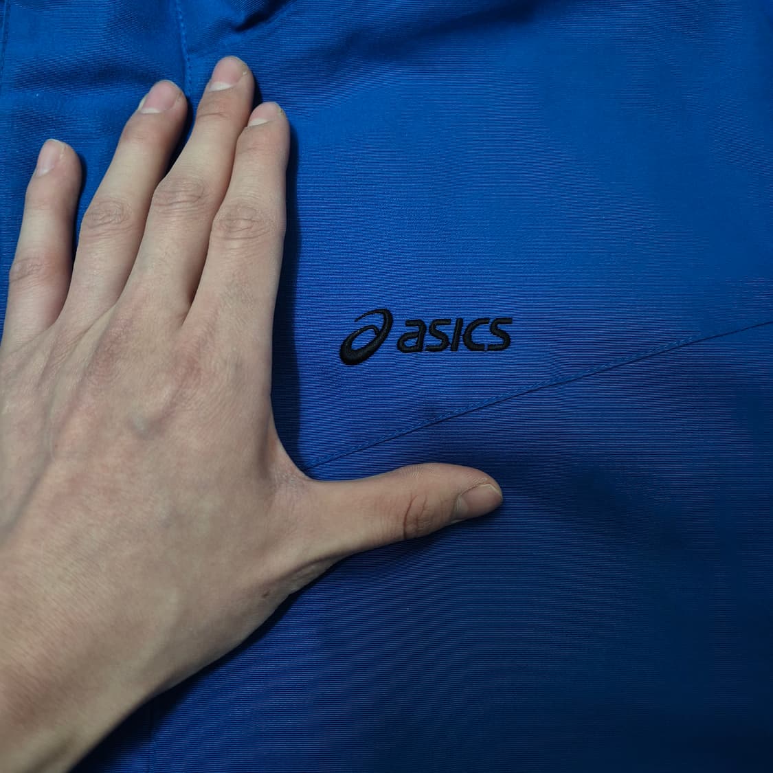 아식스 블루 바람막이 자켓 L(100) 상품이미지4