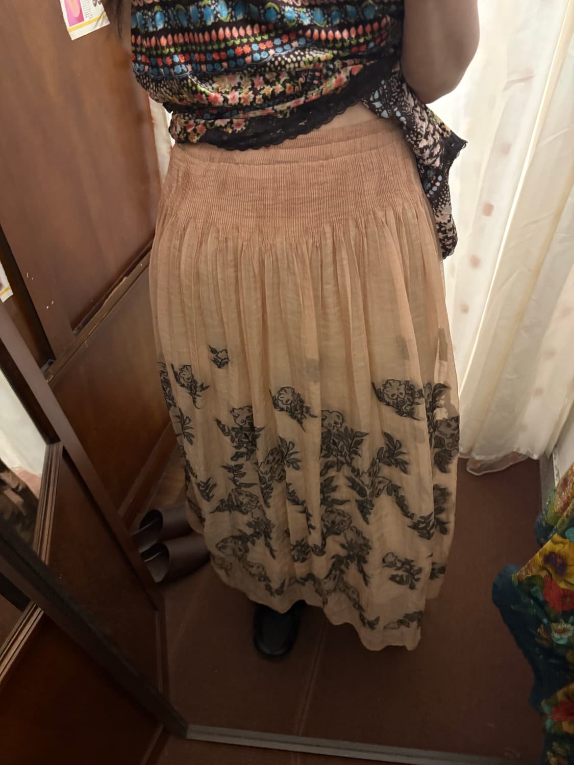 jpn vintage floral skirt 상품이미지2