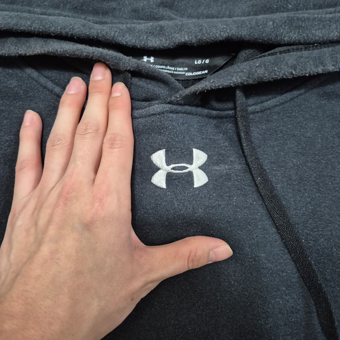 언더아머 크로스드 아치 로고 후드티 상품이미지4