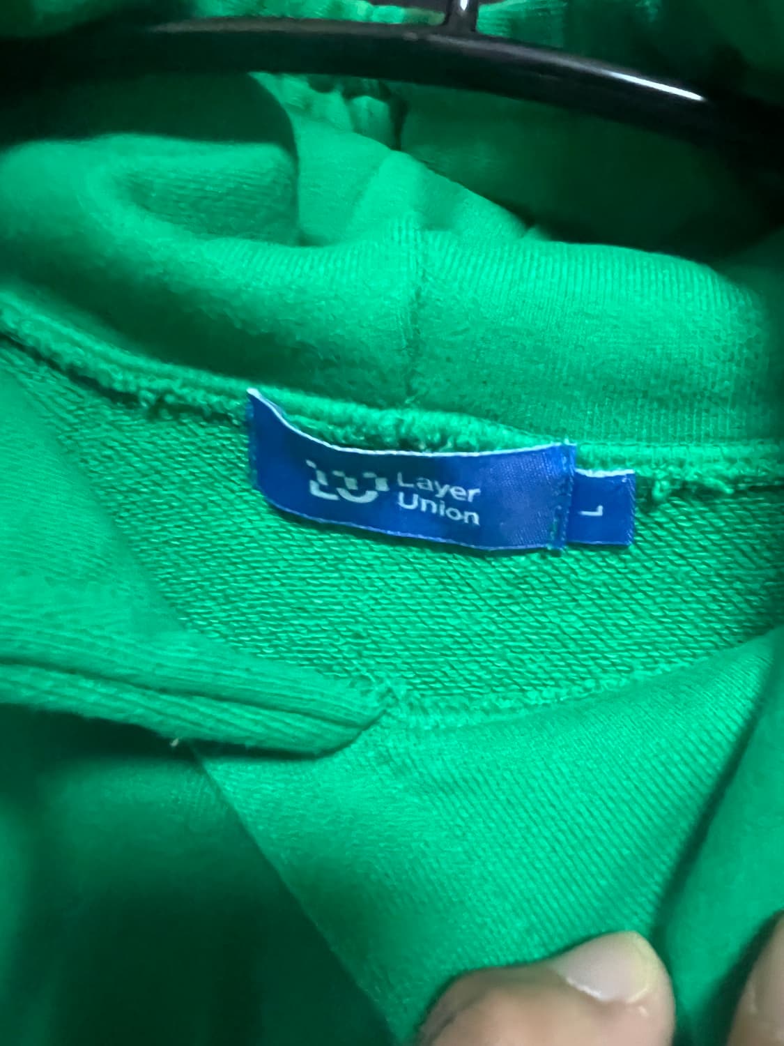 초록색 후드티 XL 상품이미지2