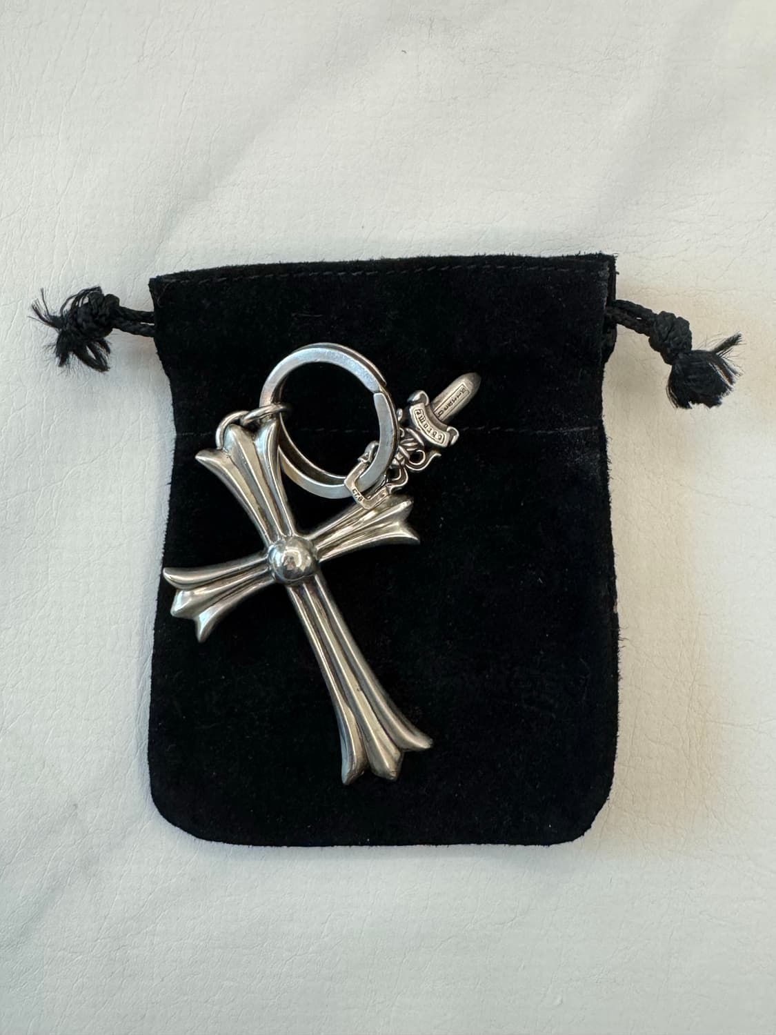 크롬하츠(CHROME HEARTS) 라지 크로스 대거 키링 / 실버 상품이미지6