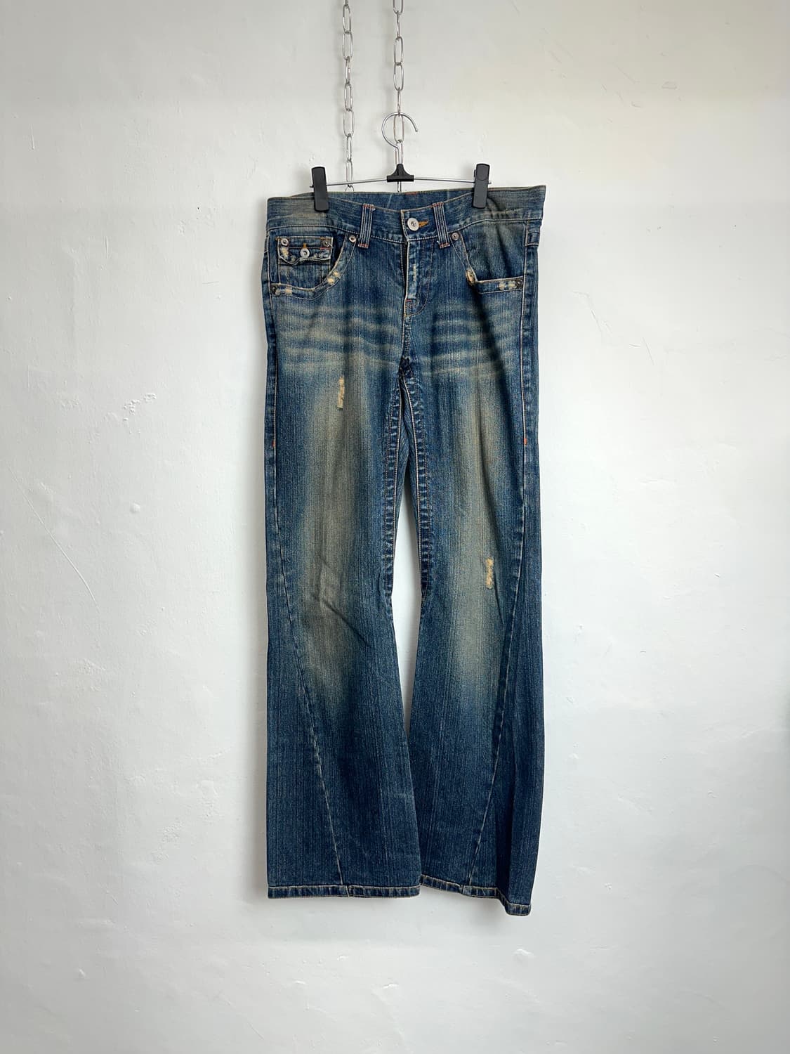 Heavy Washed Flap Pocket Denim Pants 상품이미지8