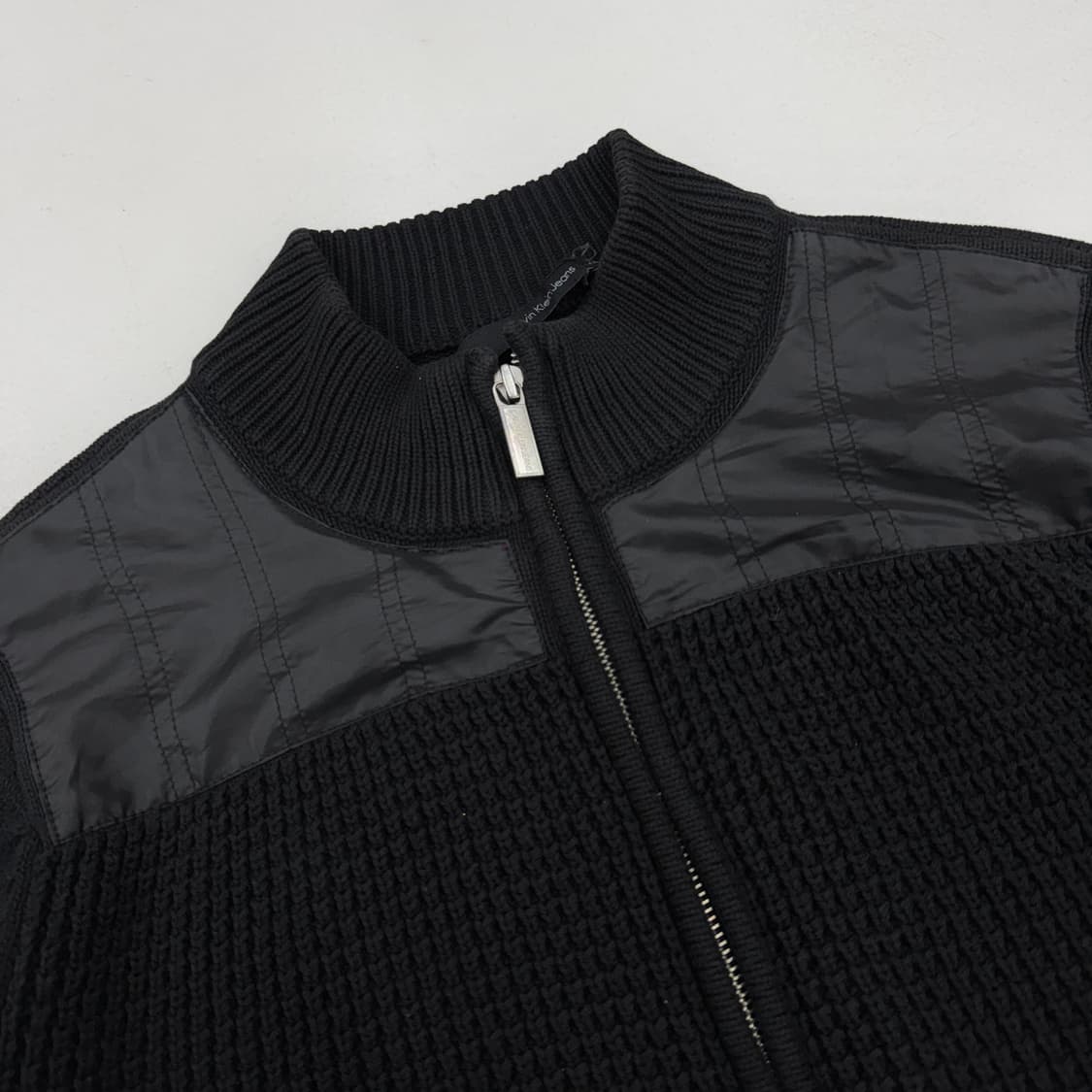 캘빈클라인 니트집업 블랙 상품이미지3