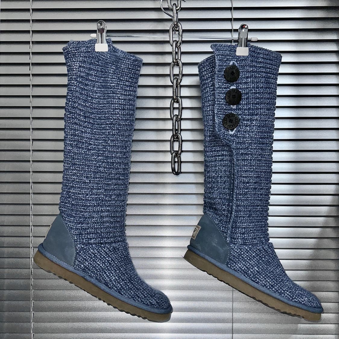 00s 스카이 블루 니트 어그 카디 부츠 상품이미지3