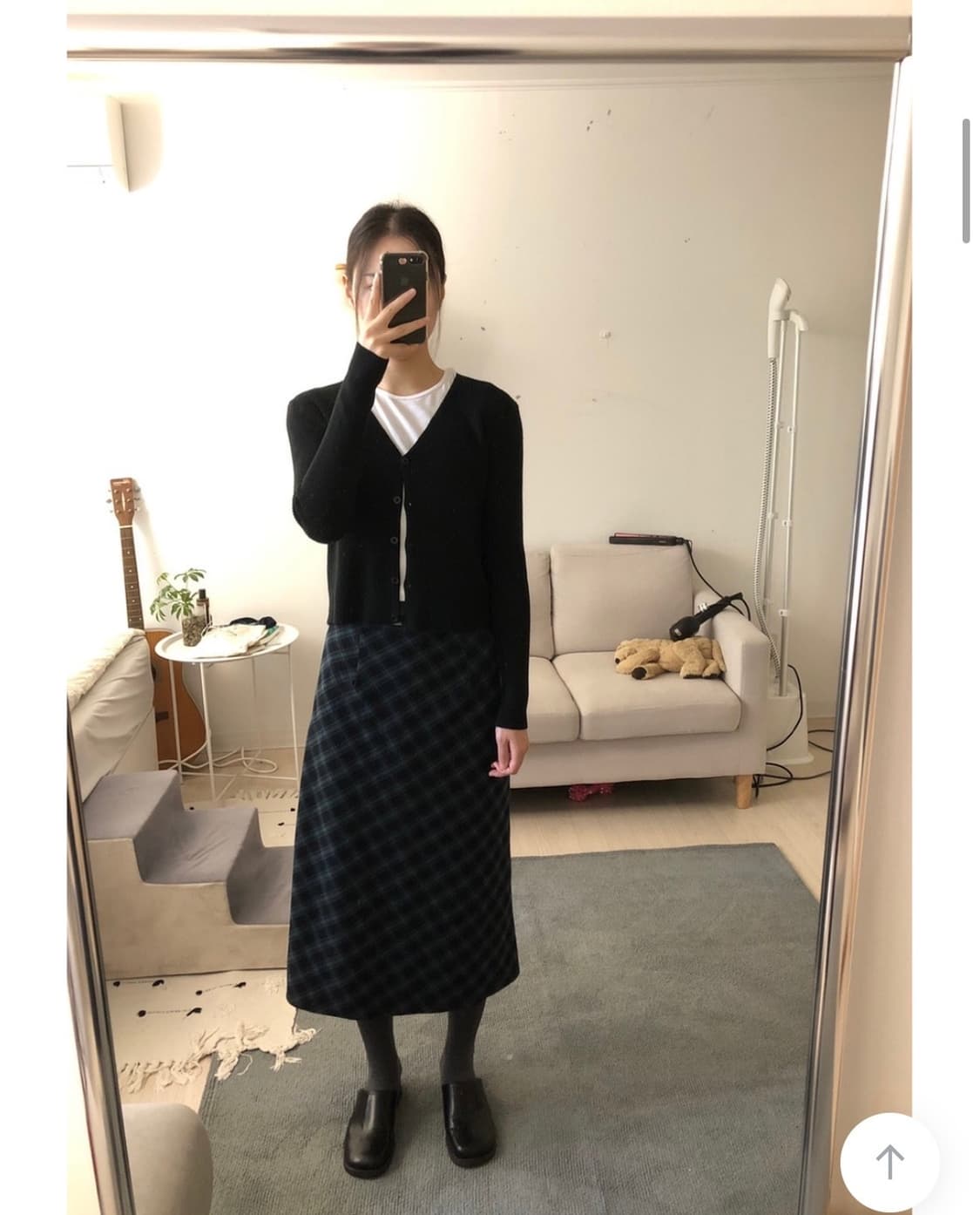 키이라 빈티지 체크 스커트 상품이미지1