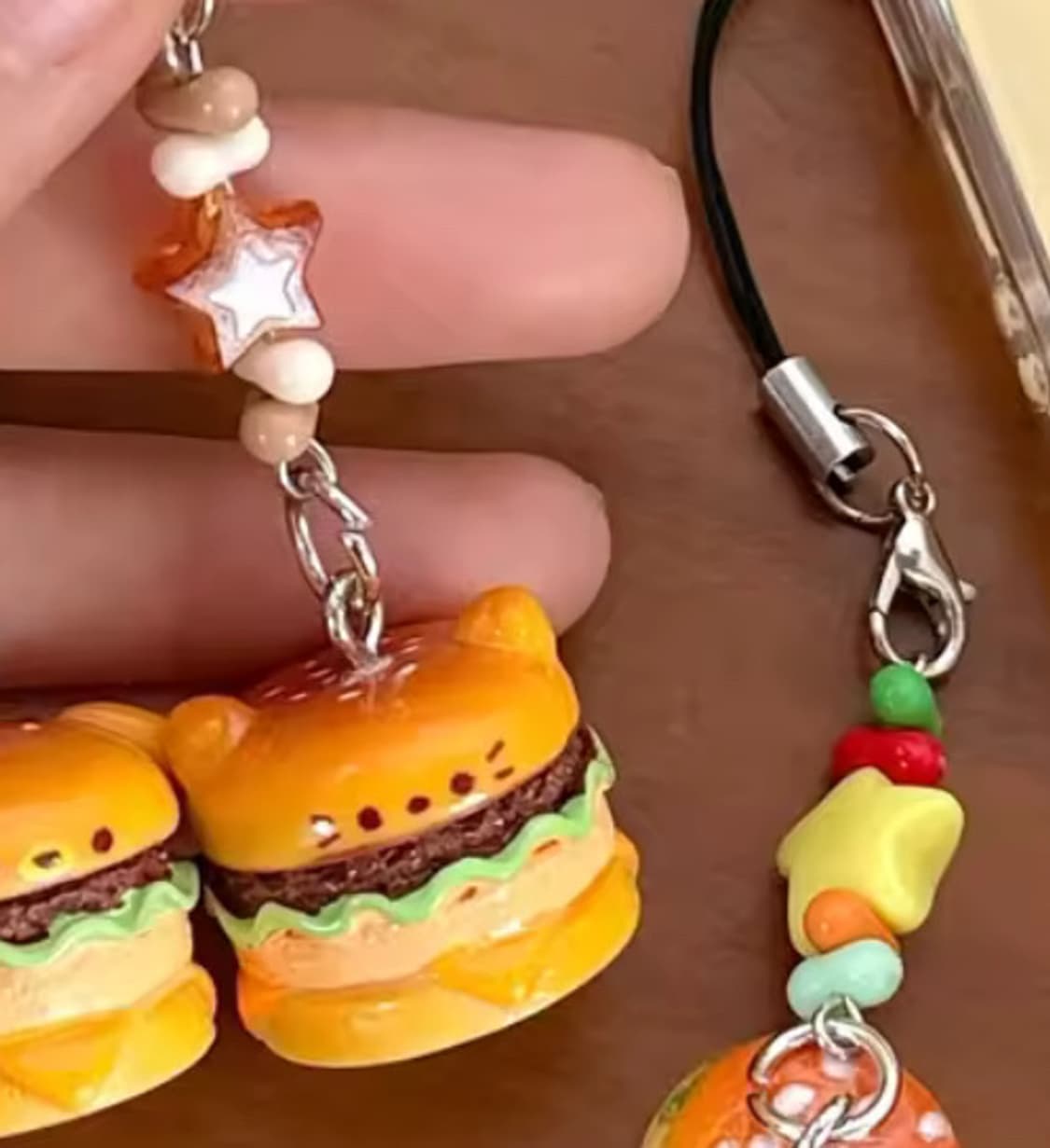햄버거 고양이 키링 상품이미지2