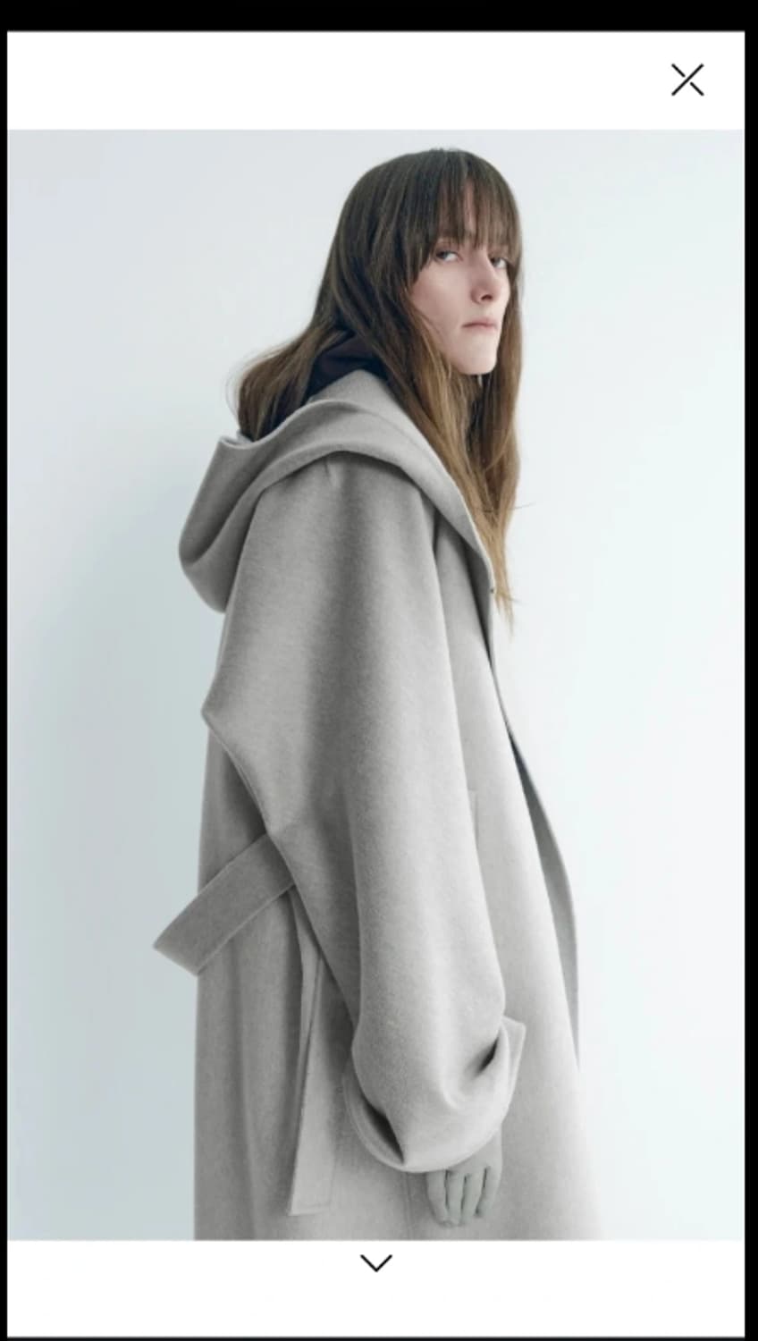 타임 TIME 후드 벨티드 후드 코트 F사이즈 상품이미지4