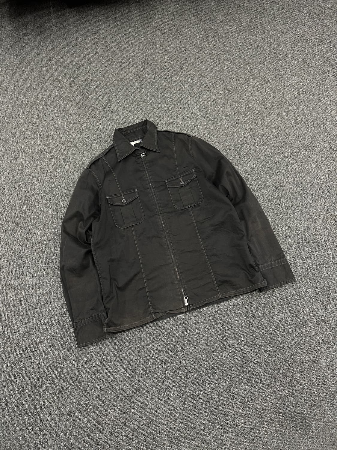 XL) 재패니즈 빈티지 블랙 집업 자켓 상품이미지3