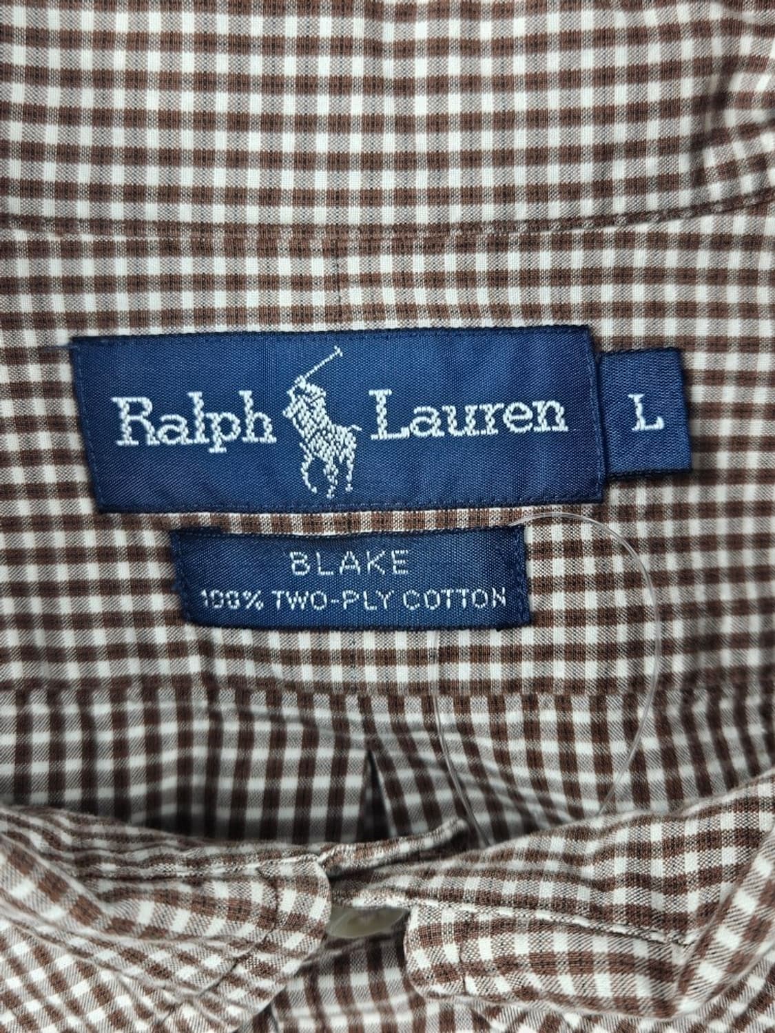 폴로랄프로렌 깅엄 체크 패턴 셔츠 ( L ) / 11088 상품이미지9