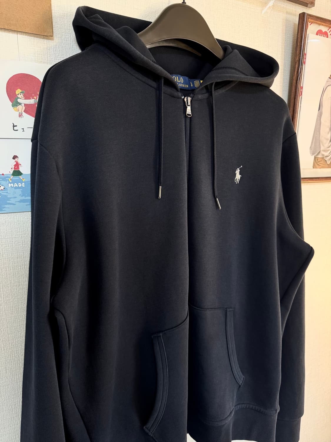 [L]폴로 랄프로렌 네이비 후드집업 상품이미지2