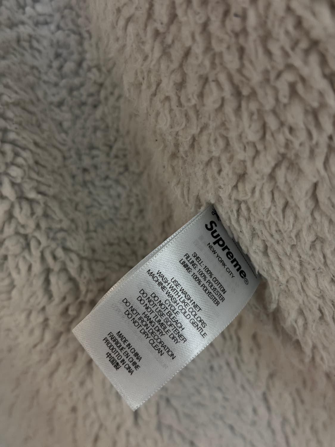 슈프림 셔링 라인드 데님 워크 셔츠 워시드 인디고 상품이미지4