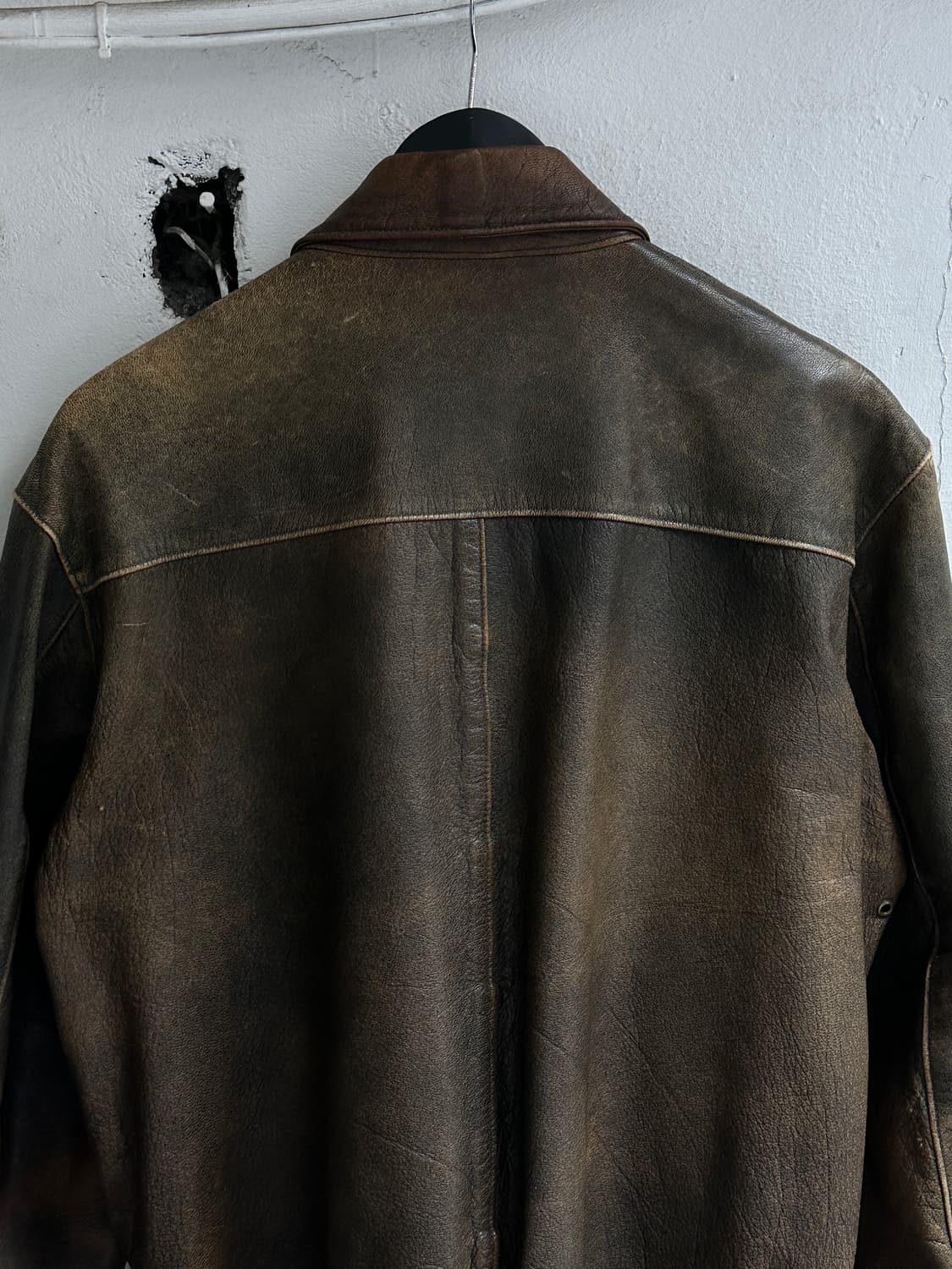 80's USA Made 엘엘빈 고트스킨 A2 봄버 자켓 상품이미지5