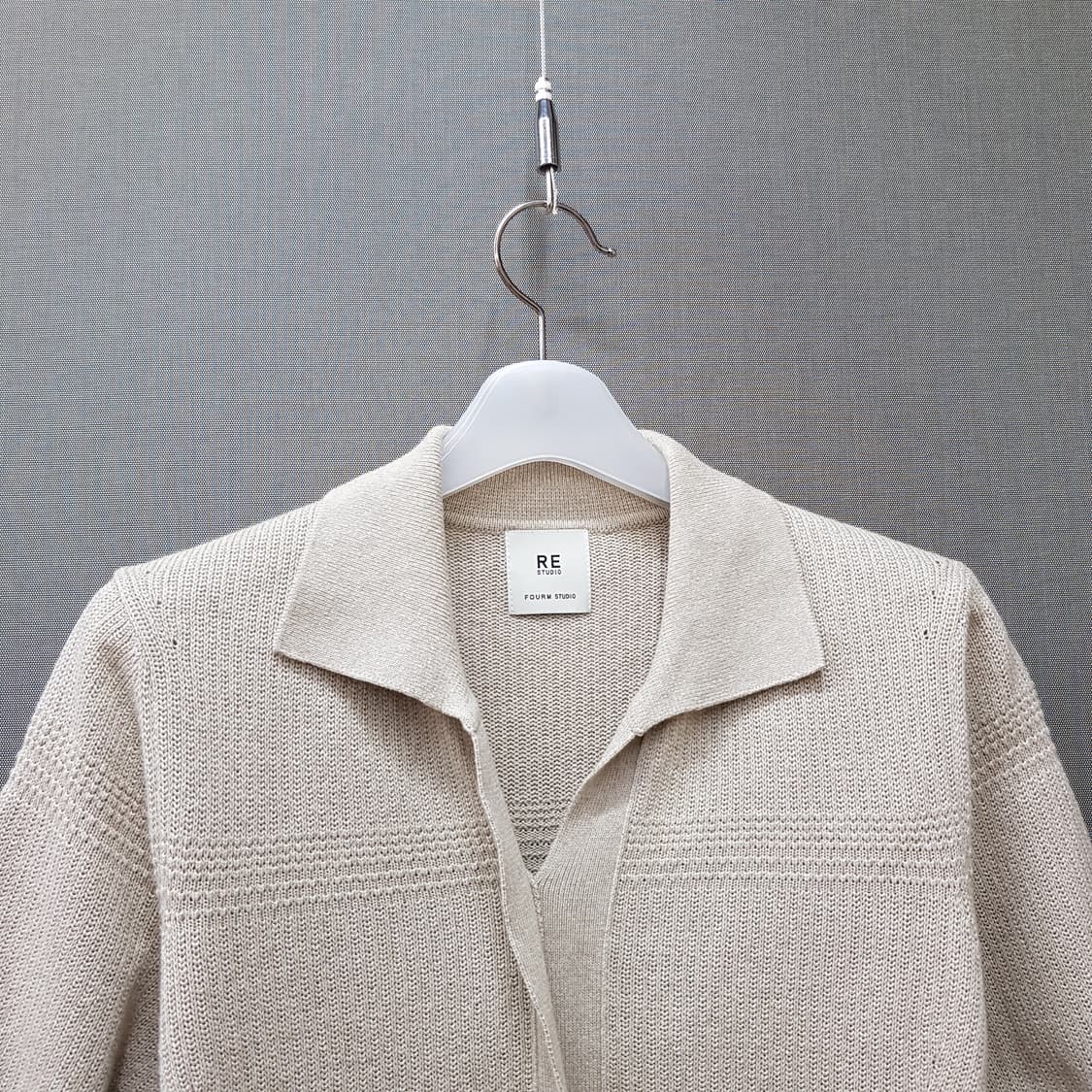 한섬 폼스튜디오 2022 카라넥  반팔 니트 F사이즈 상품이미지2