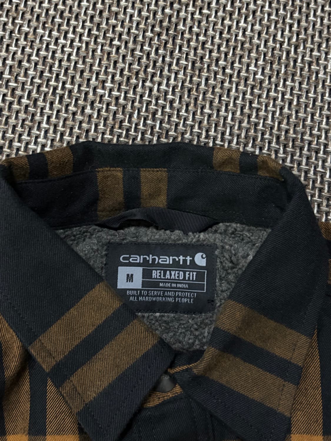 칼하트 양털 헤비 체크  쉐르파 자켓 상품이미지5