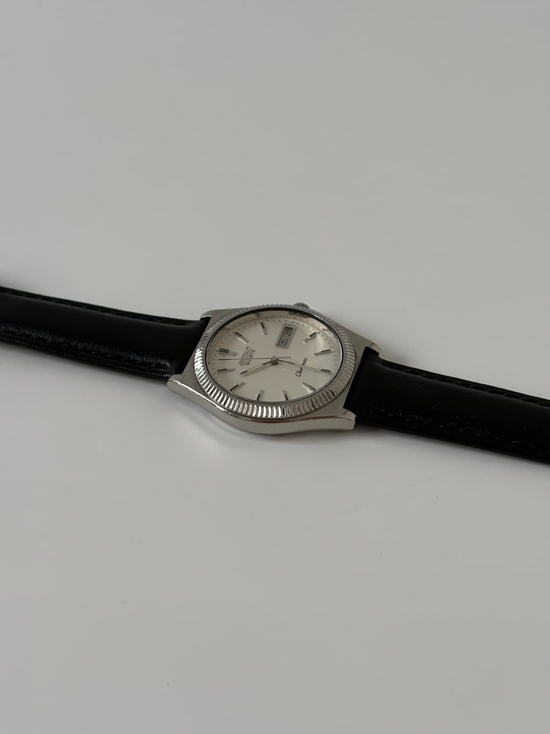 1980s Chorons Bokashi Dial Silver Quartz 상품이미지7